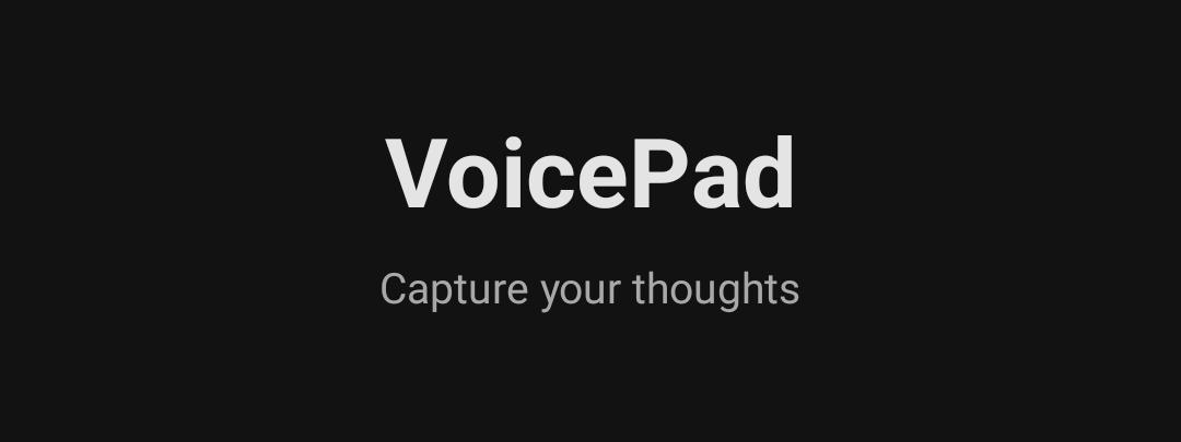 VoicePad splash screen